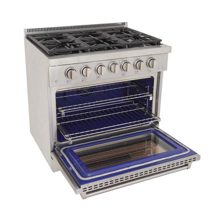Kucht 360 LP 36" Pro Class Gas Range in White