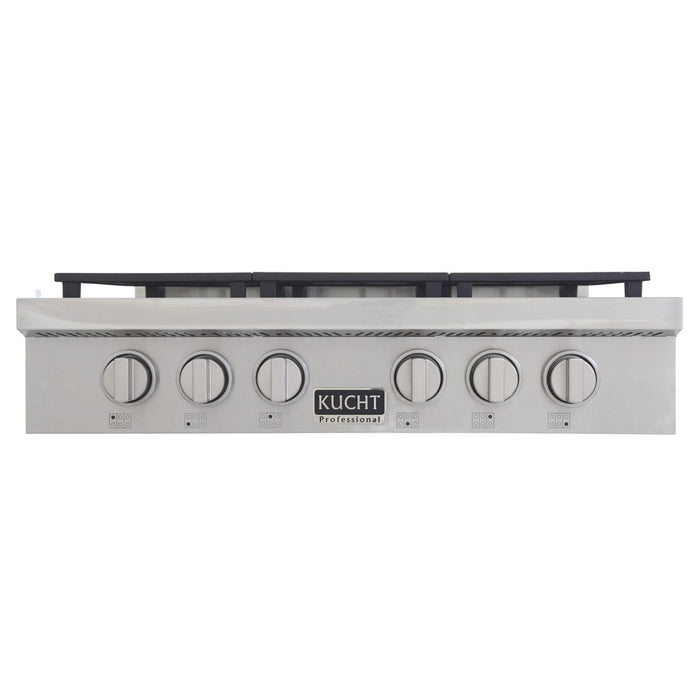 Kucht KFX489T Lp Pro Class Gas Range Top in Stainless Steel