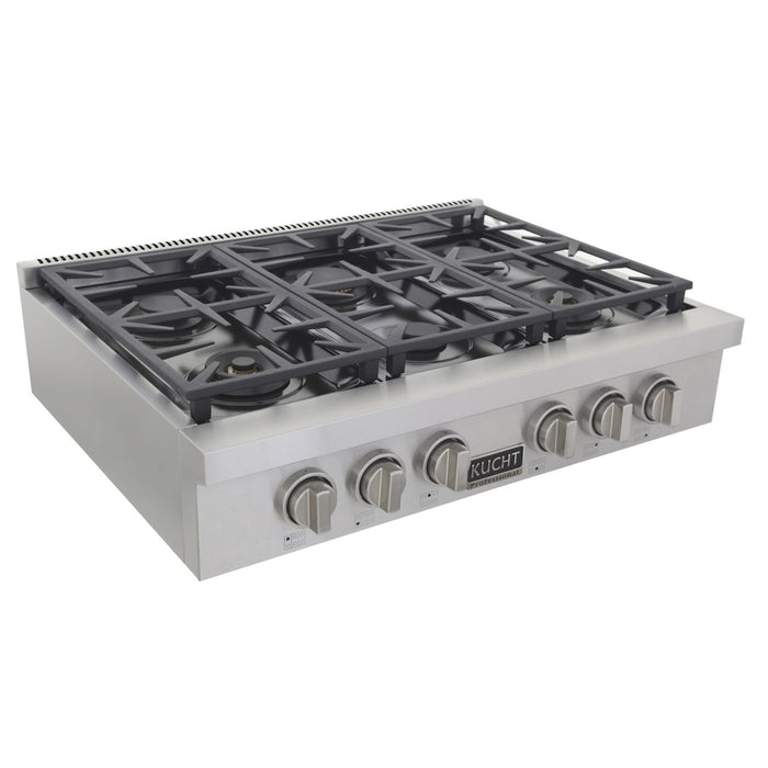 Kucht KFX489T Pro Class Gas Range Top in Stainless Steel