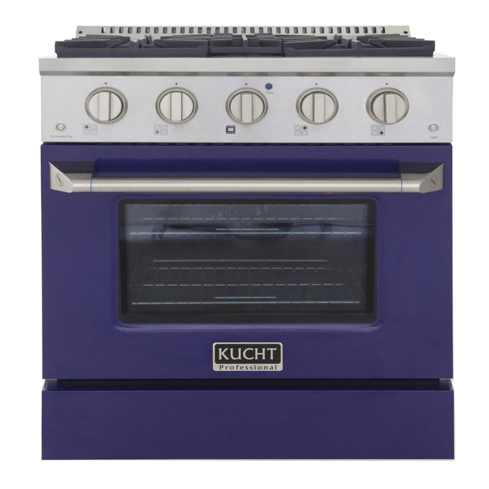 Kucht Professional KNG301 LP Series 30-Inch 4.2 Cu. Ft. Colored Pro-Style Propane Gas Ranges