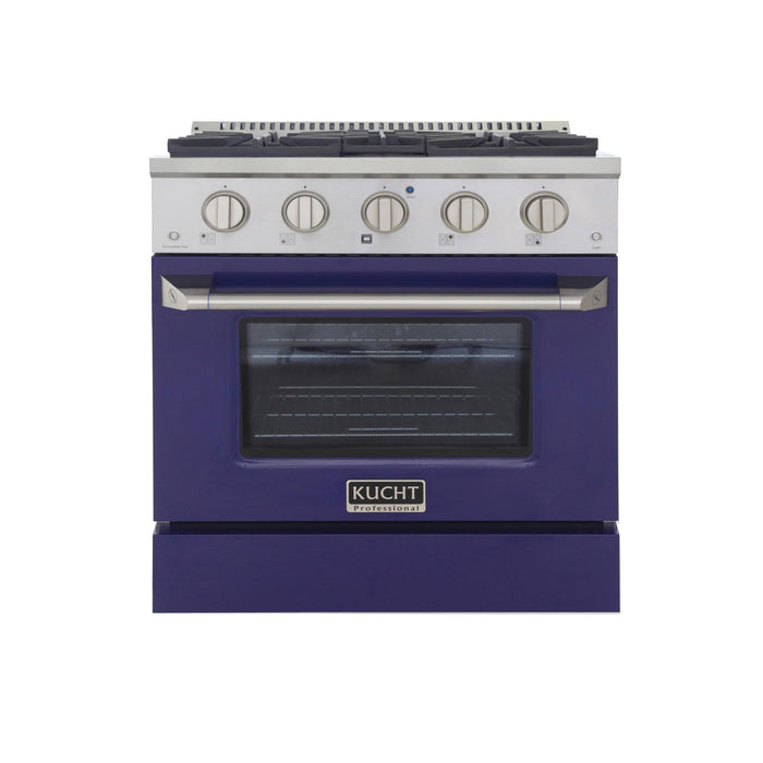 Kucht 302 30” Pro Class Dual Fuel Range in Blue