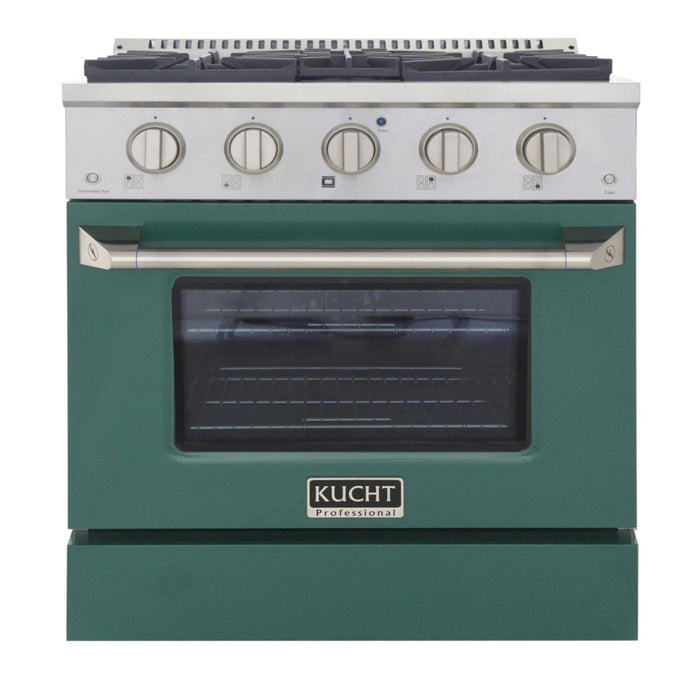 Kucht Professional KNG301 LP Series 30-Inch 4.2 Cu. Ft. Colored Pro-Style Propane Gas Ranges