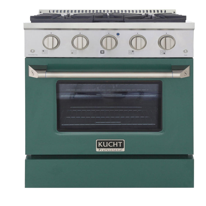 Kucht Professional KNG301 Series 30-Inch 4.2 Cu. Ft. Colored Pro-Style Propane Gas Ranges
