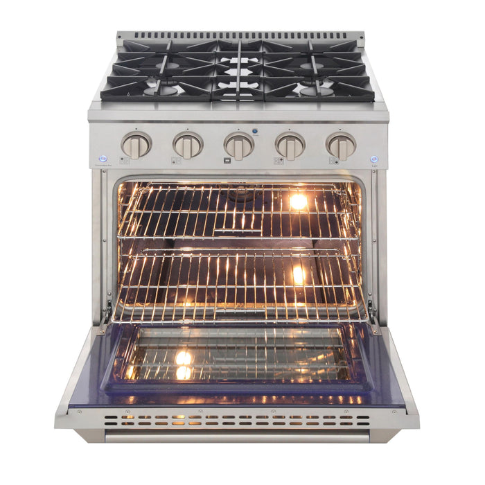 Kucht 302 LP 30” Pro Class Dual Fuel Range in Red