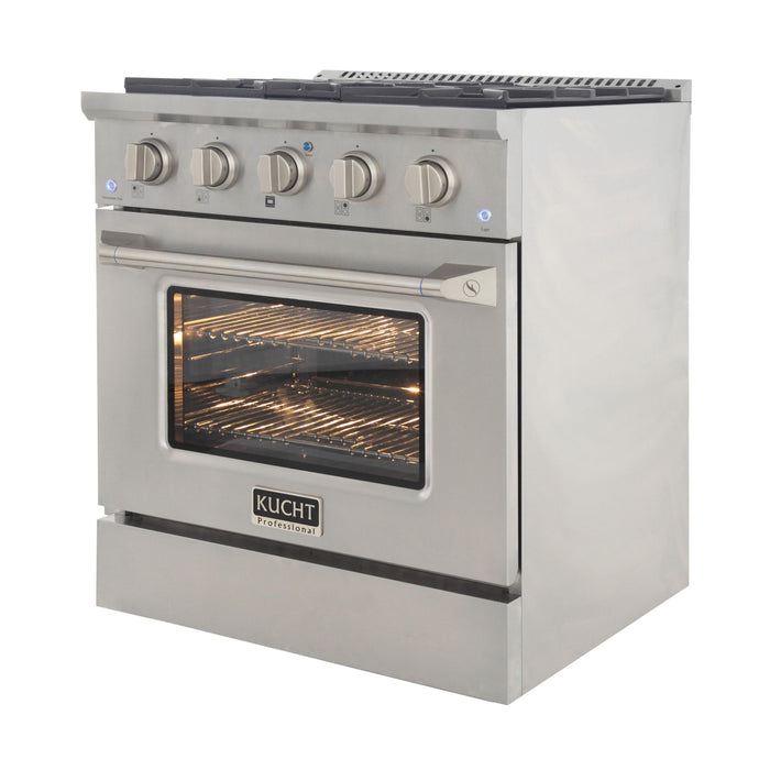 Kucht 302 LP 30” Pro Class Dual Fuel Range in Stainless Steel