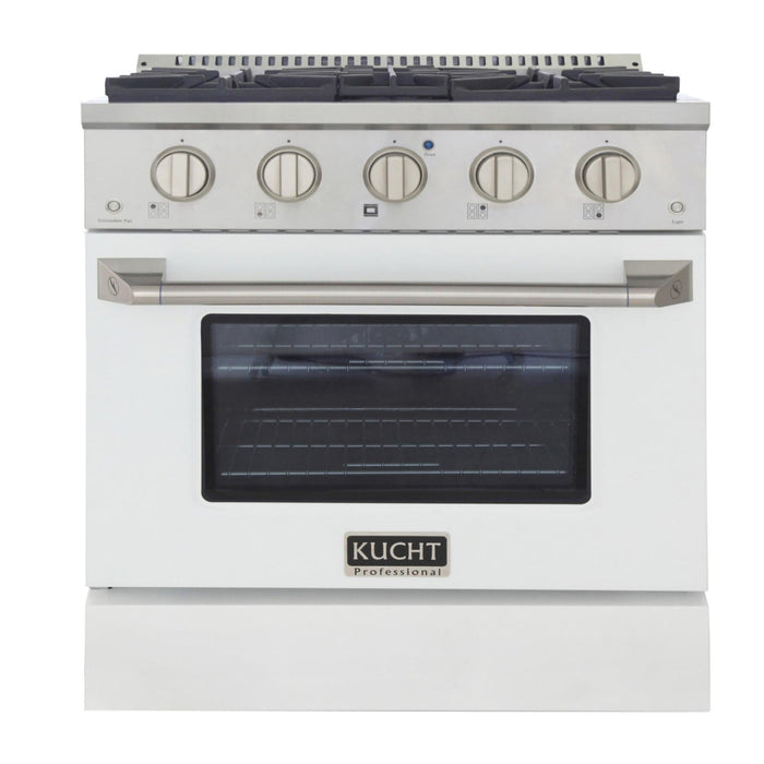 Kucht Professional KNG301 Series 30-Inch 4.2 Cu. Ft. Colored Pro-Style Propane Gas Ranges