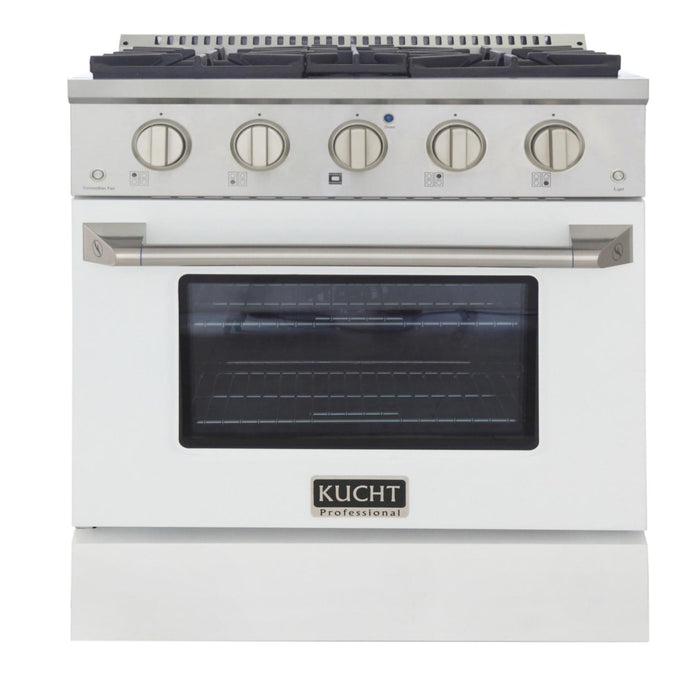 Kucht Professional KNG301 LP Series 30-Inch 4.2 Cu. Ft. Colored Pro-Style Propane Gas Ranges