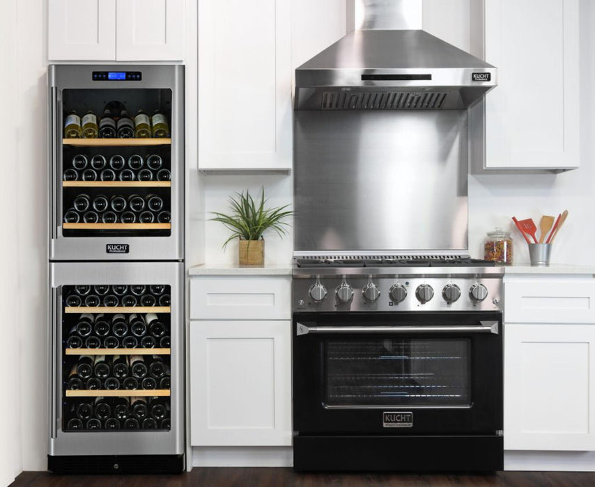 Kucht 361 LP 36" Pro Class Gas Range in Black
