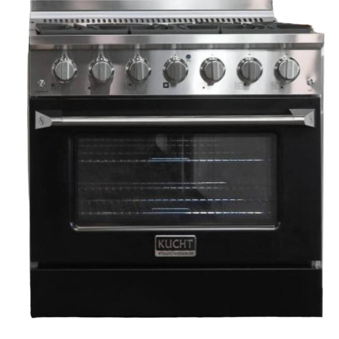 Kucht Professional KDF362 LP Series 36-Inch 5.2 Cu. Ft. Colored Dual Fuel Ranges