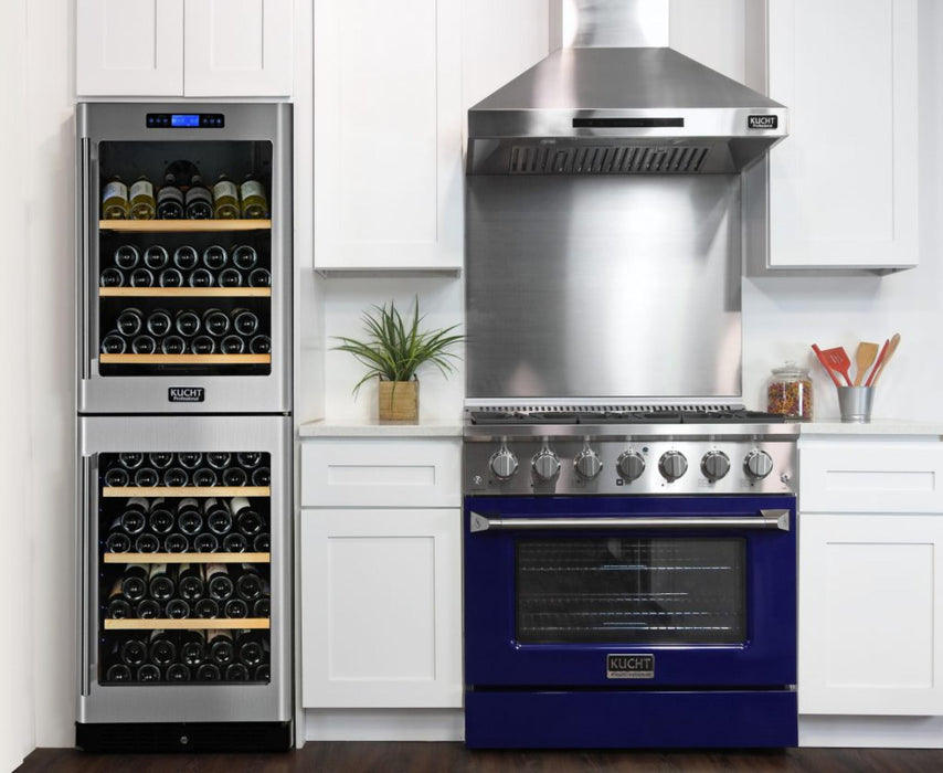 Kucht 361 LP 36" Pro Class Gas Range in Blue