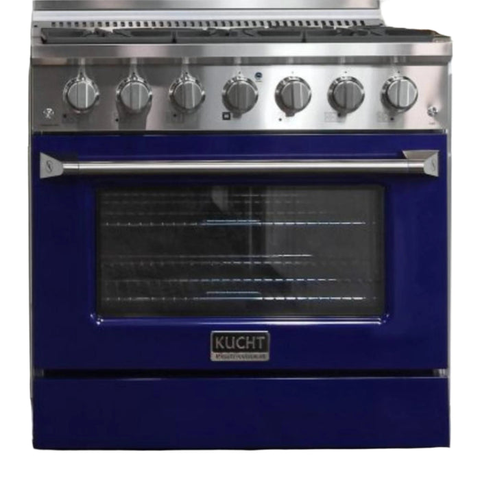 Kucht Professional KDF362 LP Series 36-Inch 5.2 Cu. Ft. Colored Dual Fuel Ranges