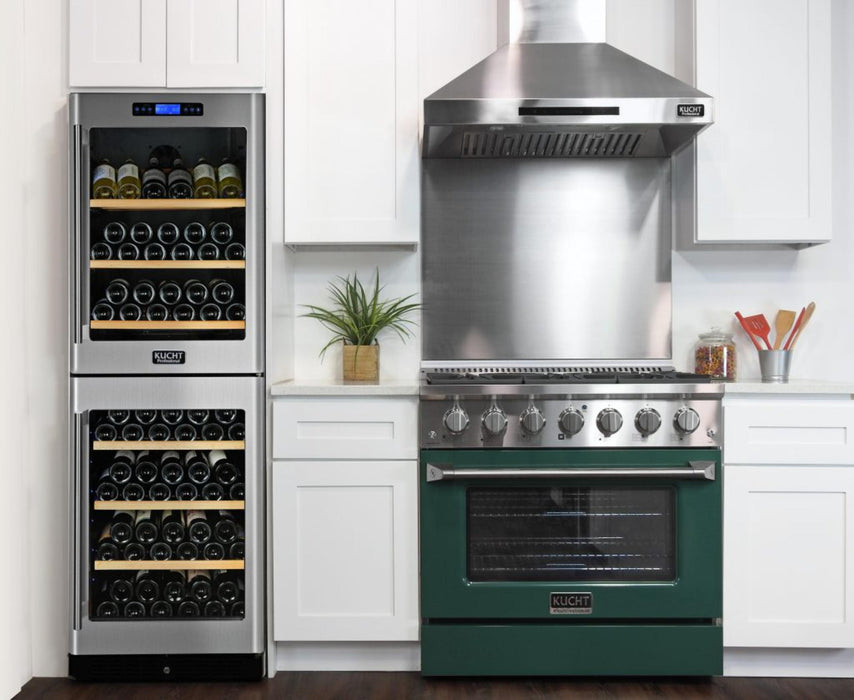 Kucht 361 LP 36" Pro Class Gas Range in Green