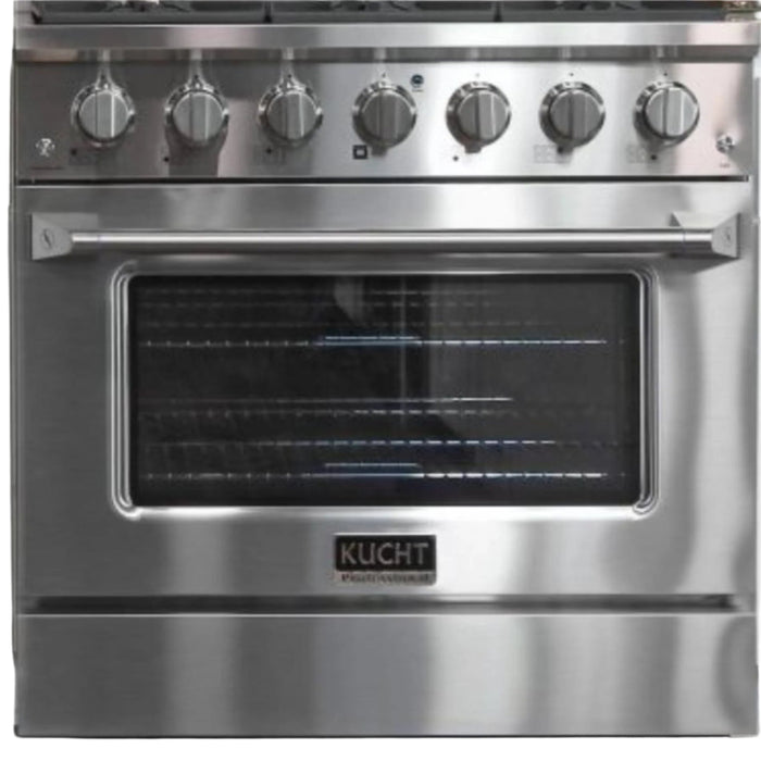 Kucht 362 36” Pro Class Dual Fuel Range in Stainless Steel