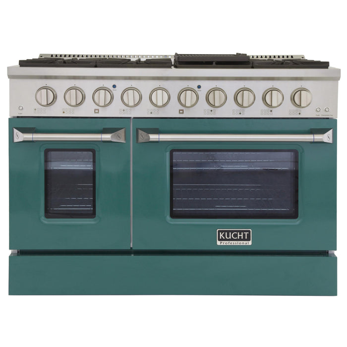 Kucht 481 LP 48” Pro Class Gas Range in Green