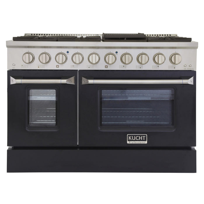 Kucht 481 48" Pro Class Gas Range in Black