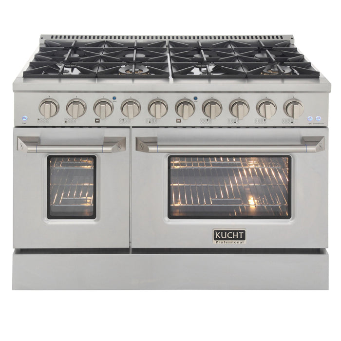 Kucht 481 LP 48" Pro Class Gas Range in Stainless Steel