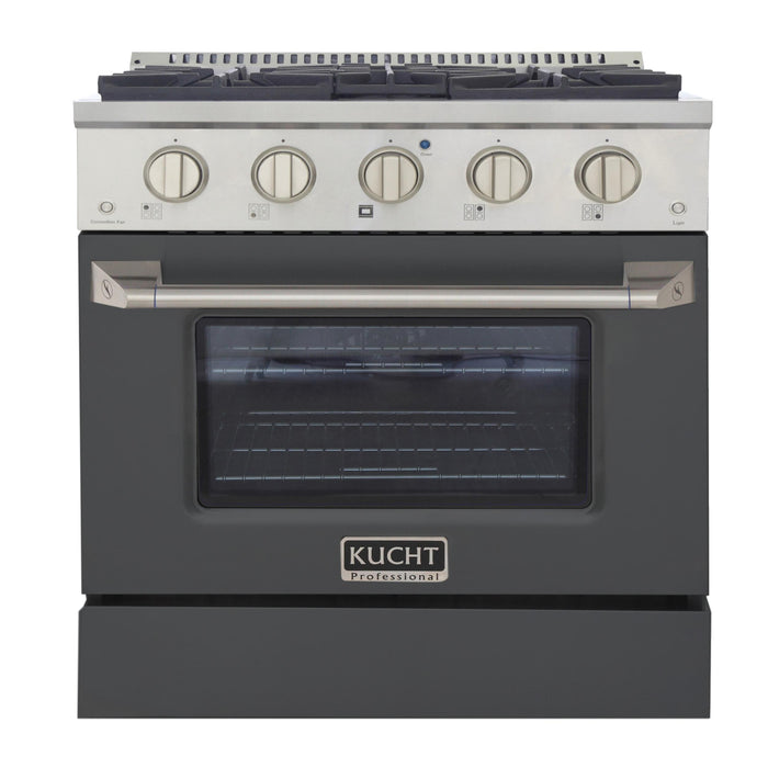 Kucht Professional KNG301 LP Series 30-Inch 4.2 Cu. Ft. Colored Pro-Style Propane Gas Ranges