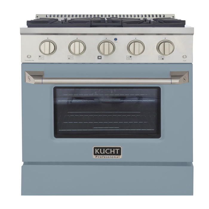Kucht Professional KNG301 LP Series 30-Inch 4.2 Cu. Ft. Colored Pro-Style Propane Gas Ranges