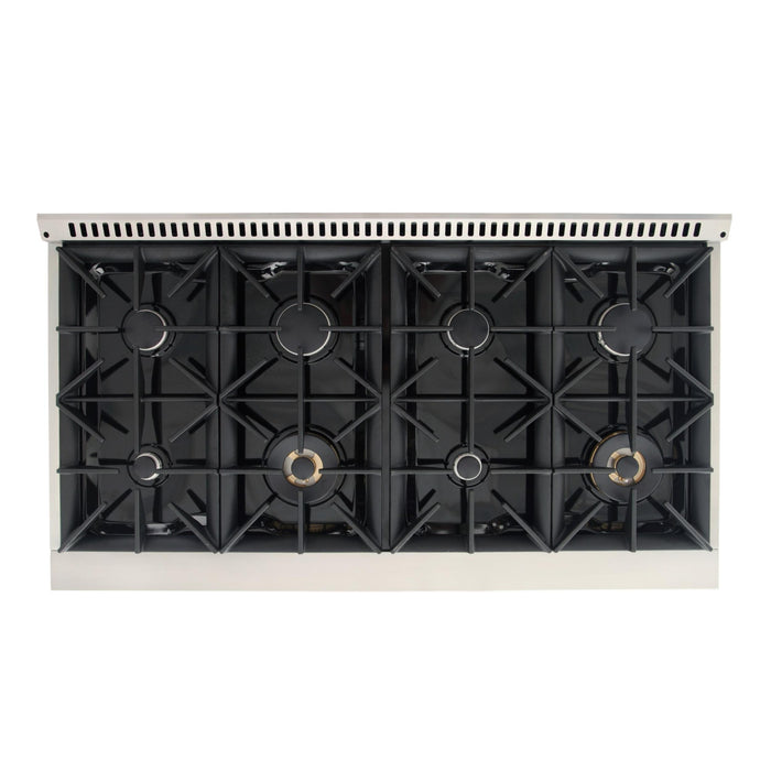 Kucht 481 LP 48" Pro Class Gas Range in Black Customized Rose