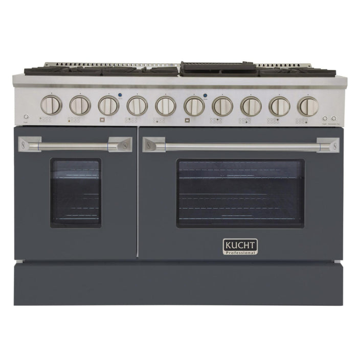 Kucht 481 LP 48" Pro Class Gas Range in Grey