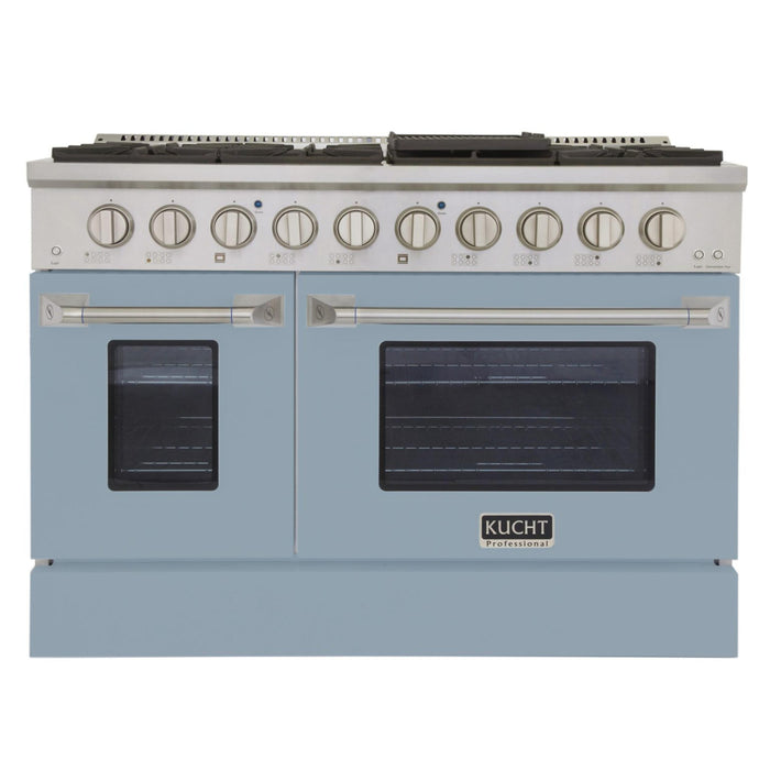 Kucht 481 48" Pro Class Gas Range in Light Blue