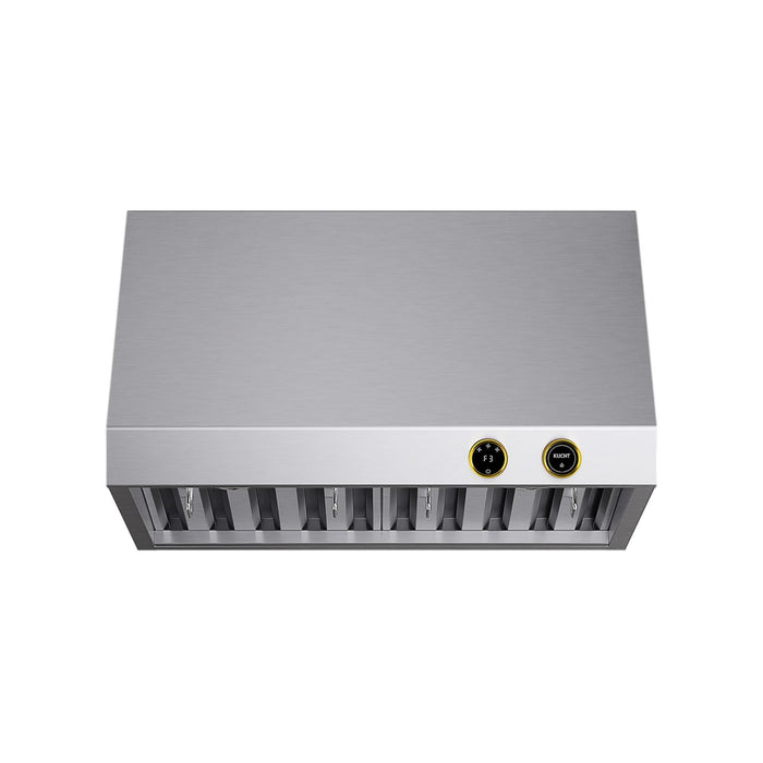 Kucht KRH300-GL Under Cabinet Range Hood in Dark Titanium Stainless Steel