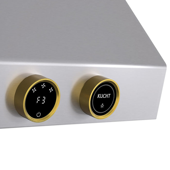 Kucht KRHG360-GL-C Wall Mount Range Hood in Stainless Steel