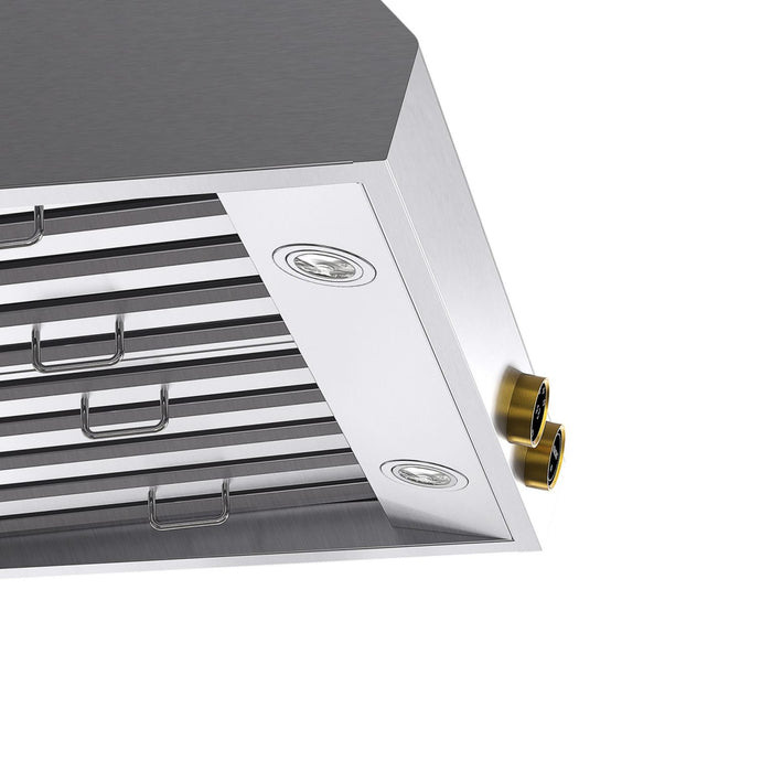 Kucht KRHG300-GL-C Wall Mount Range Hood in Stainless Steel