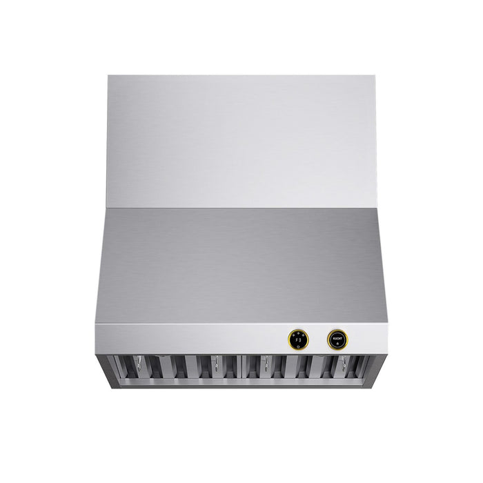 Kucht KRHG360-GL-C Wall Mount Range Hood in Stainless Steel