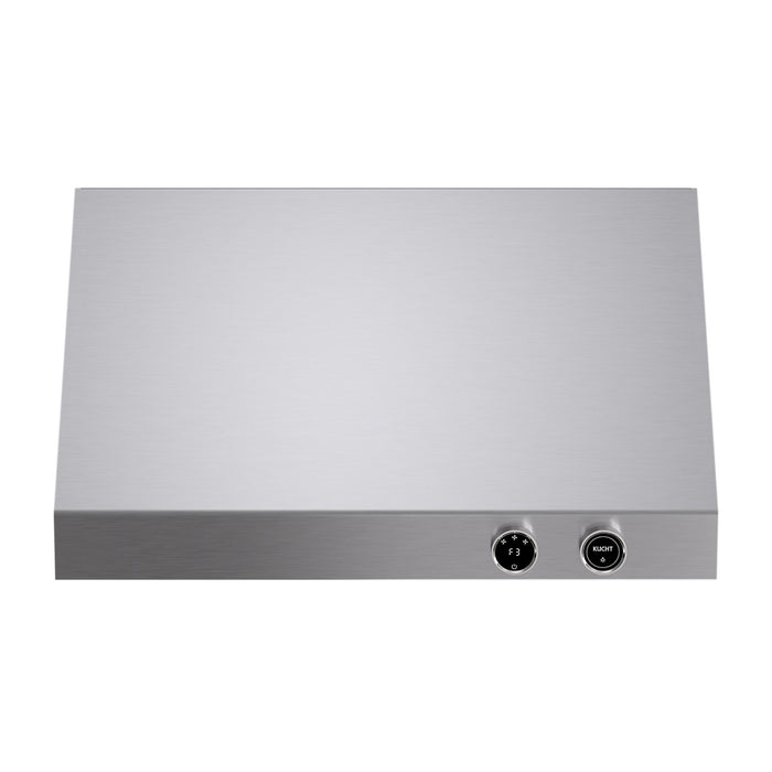 Kucht KRH300-SS Under Cabinet Range Hood in Dark Titanium Stainless Steel