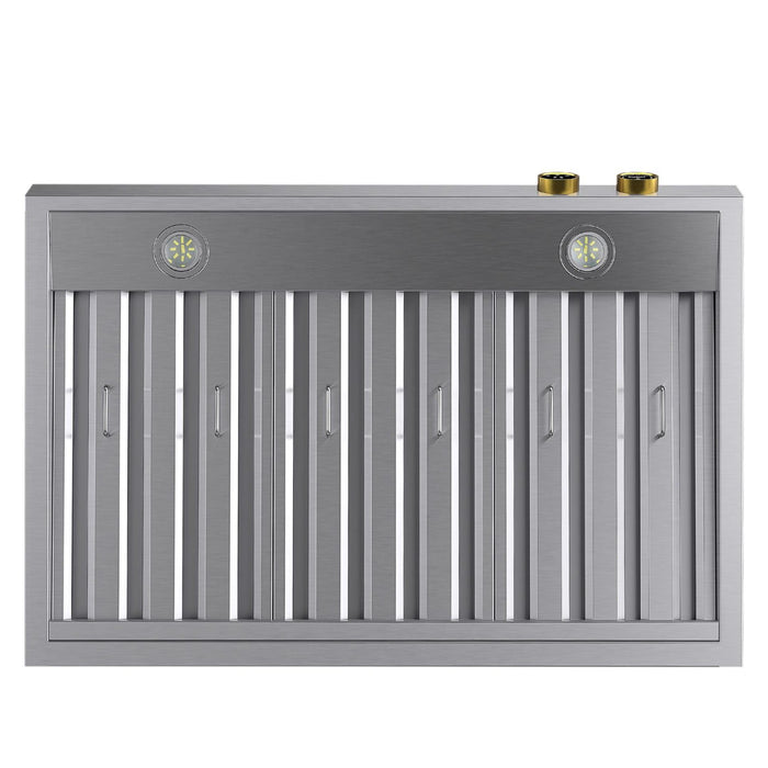 Kucht KRH360-GL Under Cabinet Range Hood in Dark Titanium Stainless Steel