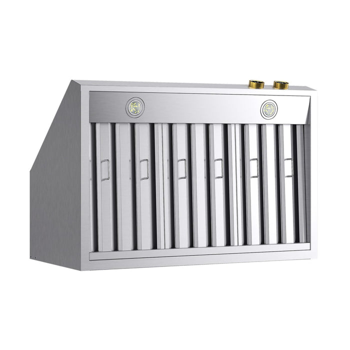 Kucht KRH360-GL Under Cabinet Range Hood in Dark Titanium Stainless Steel