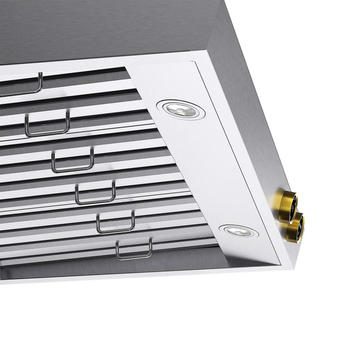Kucht KRH360-GL Under Cabinet Range Hood in Dark Titanium Stainless Steel