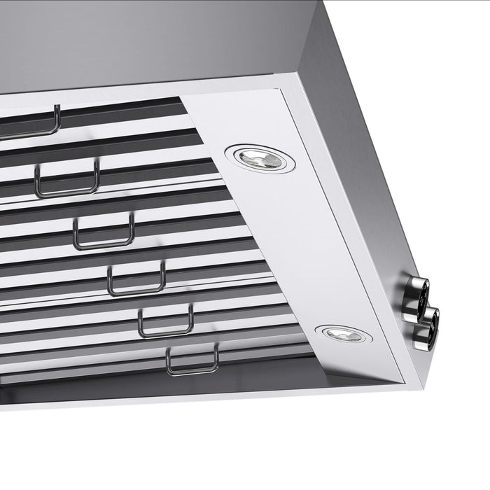 Kucht KRH360-SS Under Cabinet Range Hood in Dark Titanium Stainless Steel