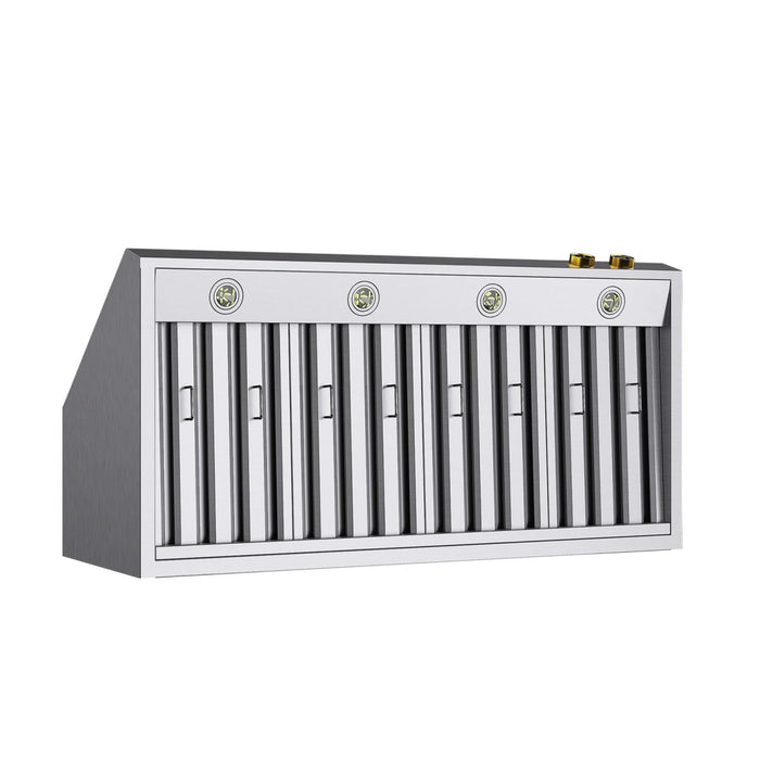 Kucht KRHG840-GL-C Wall Mount Range Hood in Stainless Steel