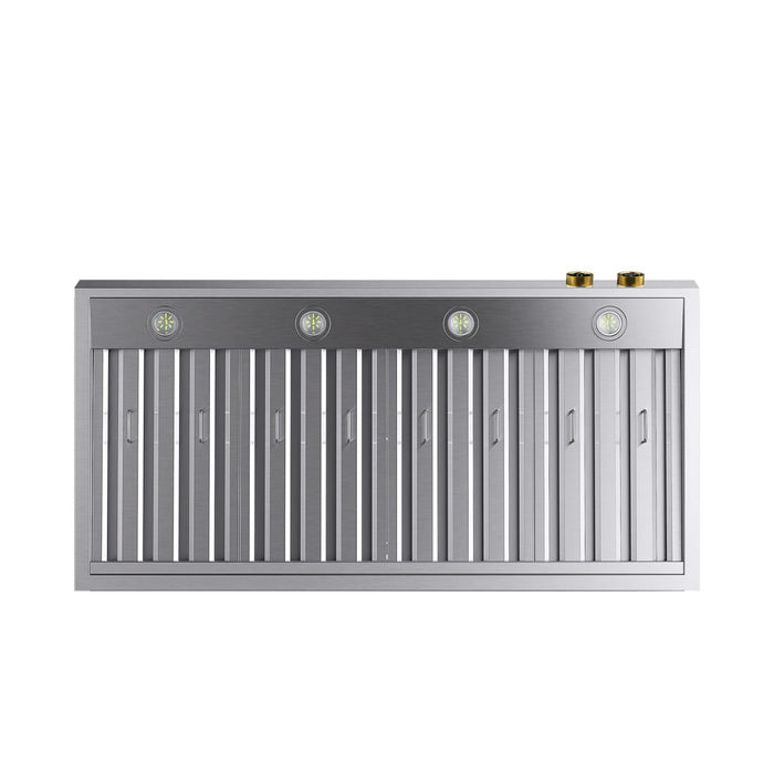 Kucht KRH600-GL-C Wall Mount Range Hood in Stainless Steel
