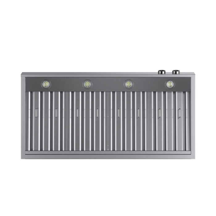 Kucht KRH600-SS Under Cabinet Range Hood in Dark Titanium Stainless Steel