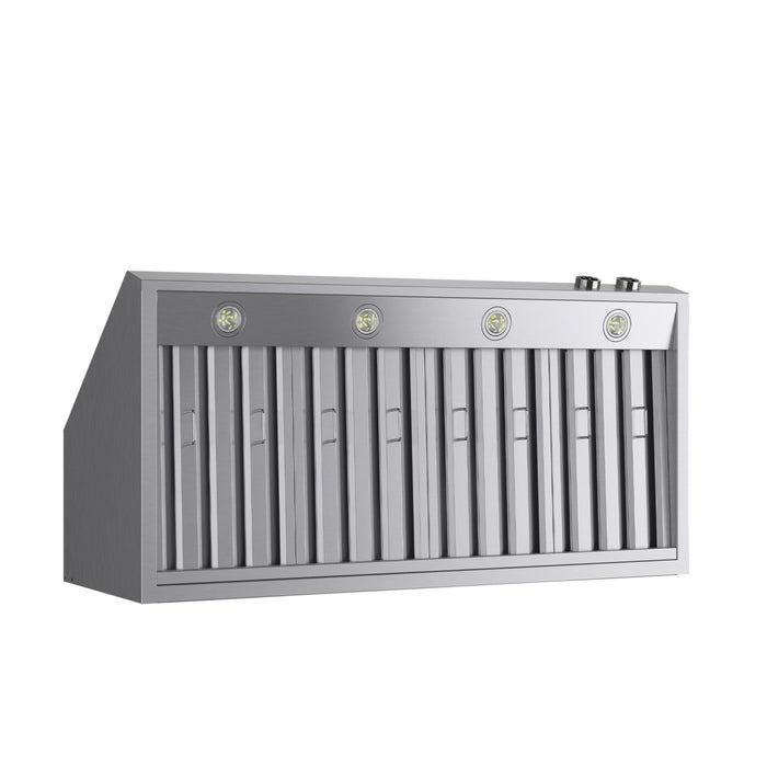 Kucht KRH600-SS Under Cabinet Range Hood in Dark Titanium Stainless Steel