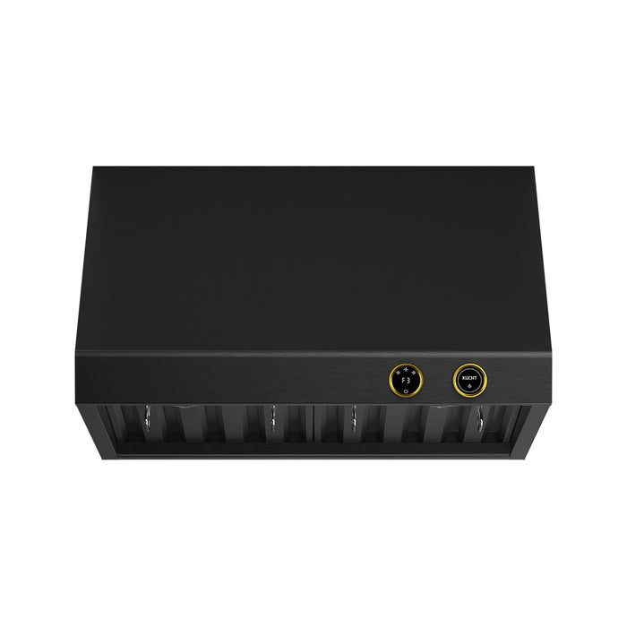 Kucht KRHG300-GL Under Cabinet Range Hood in Dark Titanium Stainless Steel
