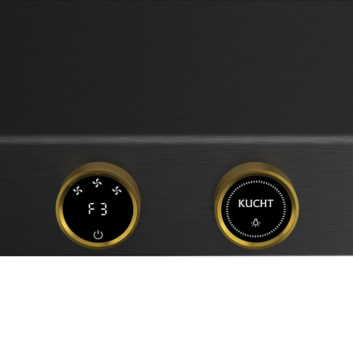 Kucht KRHG480-GLL Under Cabinet Range Hood in Dark Titanium Stainless Steel
