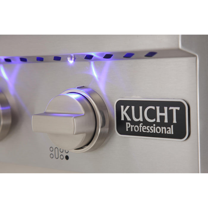 Kucht KRT 481GU Lp Pro Class Gas Range Top in Stainless Steel
