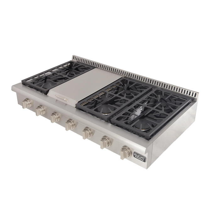 Kucht KRT 481GU Lp Pro Class Gas Range Top in Stainless Steel