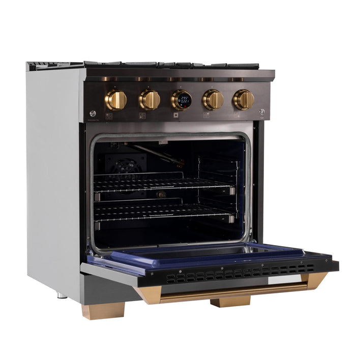Kucht 304 Lp 30” Pro Class Dual Fuel Range in Dark Titanium Stainless Steel