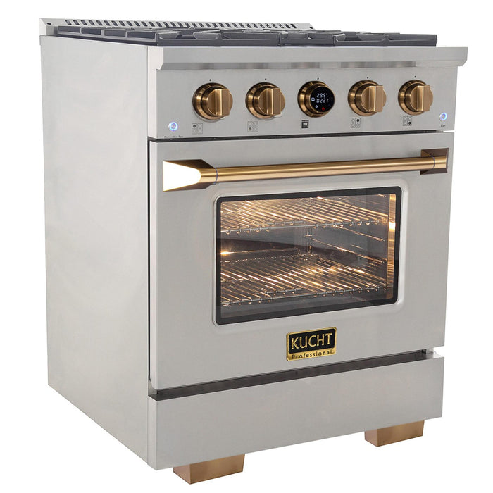 Kucht 36GL 36” Pro Class Dual Fuel Range in Stainless Steel