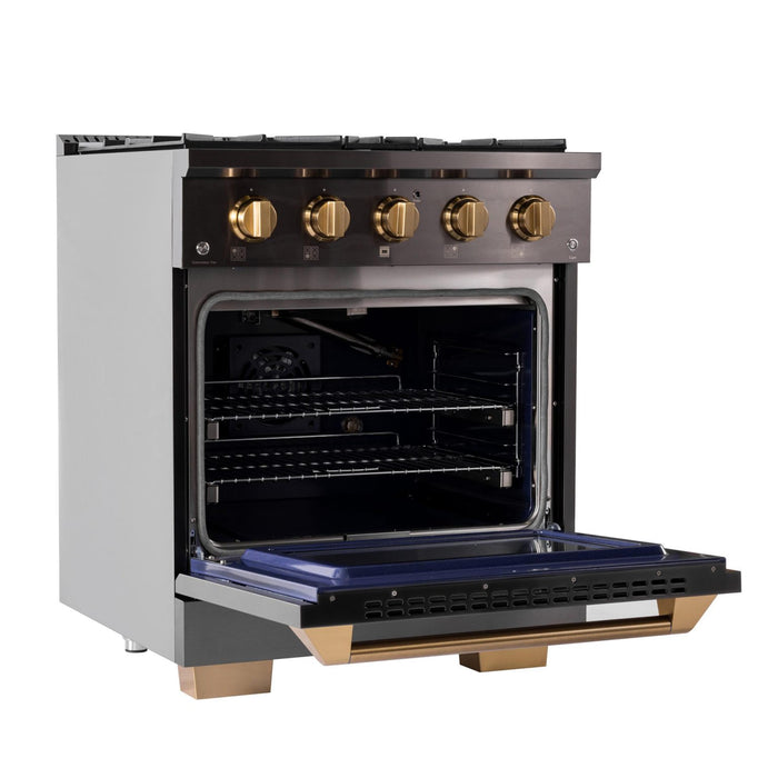 Kucht 303 LP 30" Pro Class Gas Range in Dark Titanium Stainless Steel