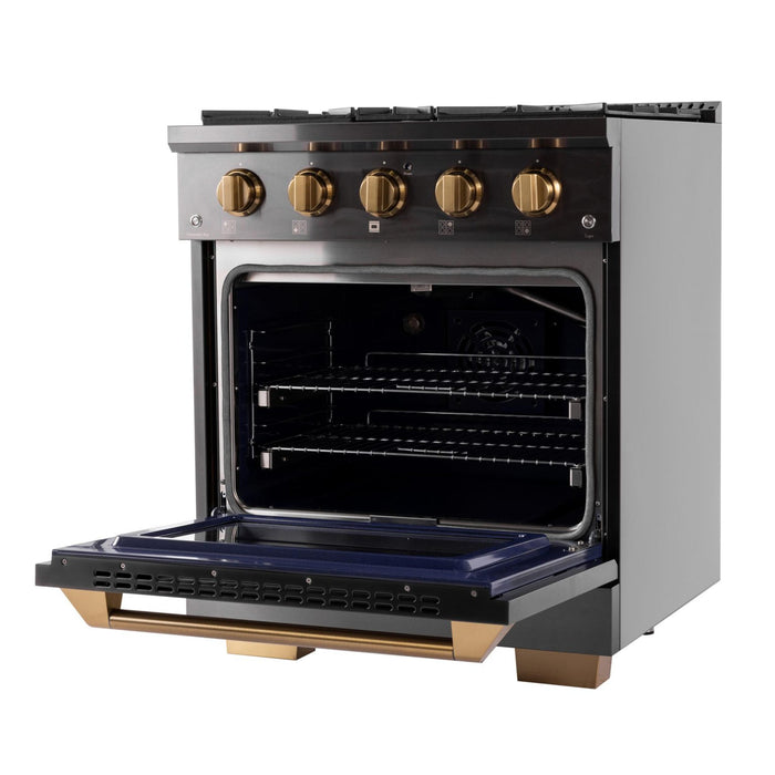 Kucht 303 LP 30" Pro Class Gas Range in Dark Titanium Stainless Steel