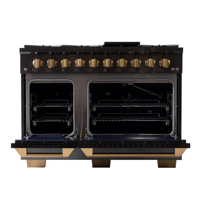 Kucht 483 LP 48" Pro Class Gas Range in Dark Titanium Stainless Steel