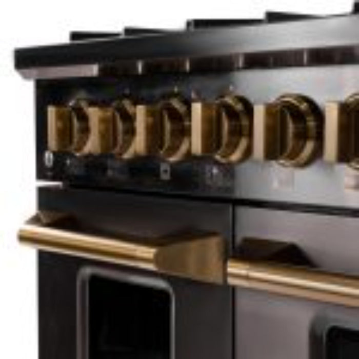 Kucht 483 LP 48" Pro Class Gas Range in Dark Titanium Stainless Steel