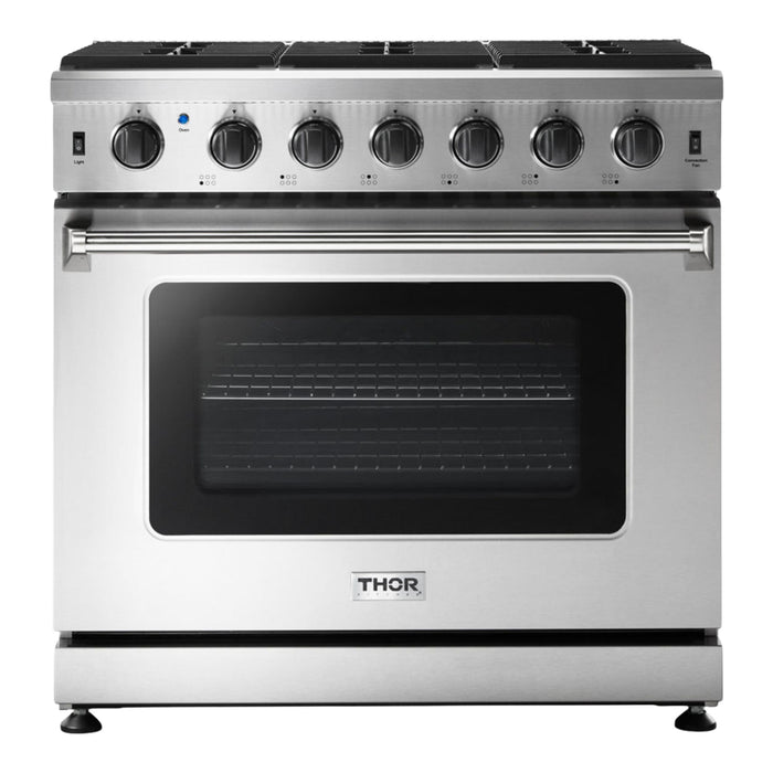 Thor Kitchen L Series 36-Inch Stainless Steel Liquid Propane Gas Range