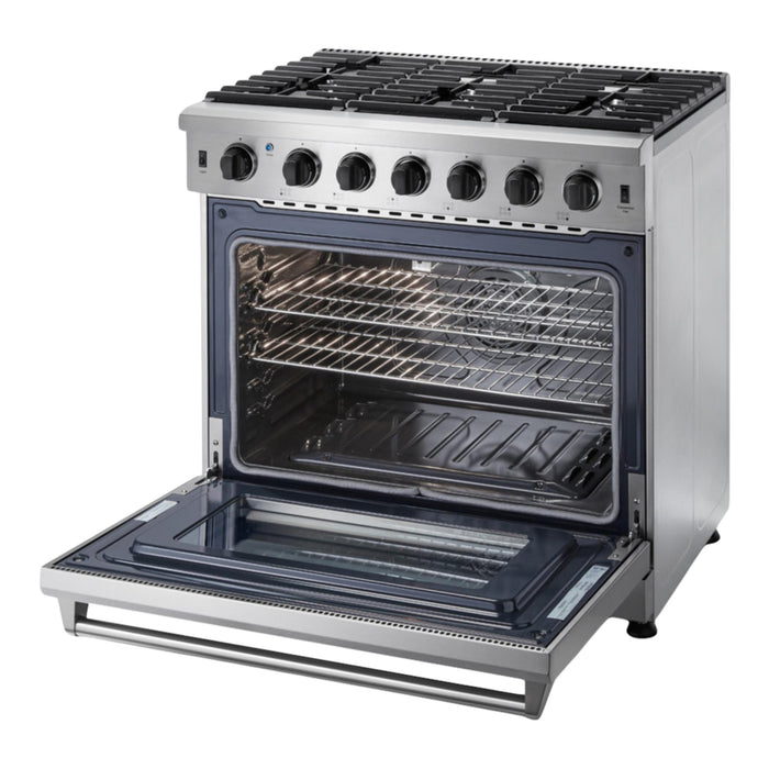 Thor Kitchen 36-Inch Stainless Steel Liquid Propane Gas Range